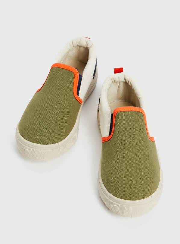 Khaki on sale infant trainers